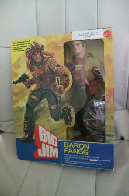 Mib Misb Moc Mint Big Jim Baron Fangg Mattel No 9302 Vintage Rare Yom 1983 Italy