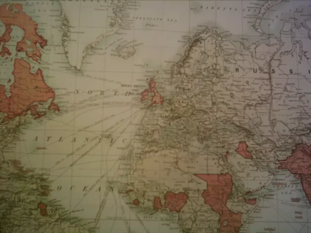 The Howard Vincent Map Of The British Empire 1924 21st Edition Facsimile Map 3