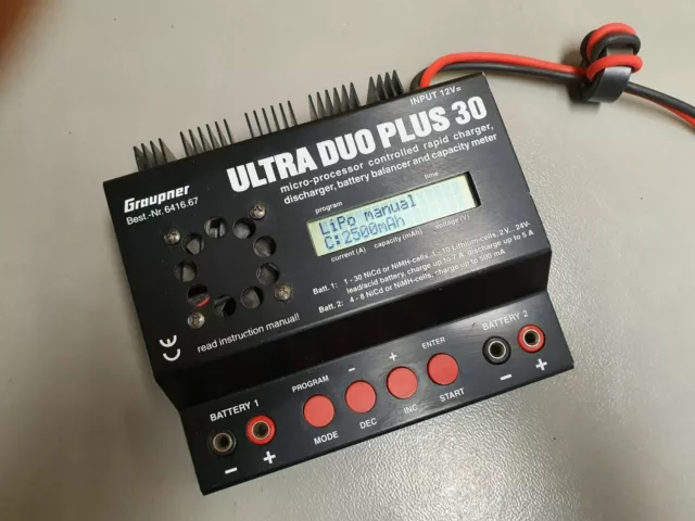 GRAUPNER ULTRA DUO Plus 30, Dual Channel Battery Charger, NiCD, NiMH, LiPo  £29.95 - PicClick UK
