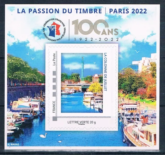 TIMBRE DE FRANCE - Bloc FFAP N° 20** La Passion du Timbre 2022