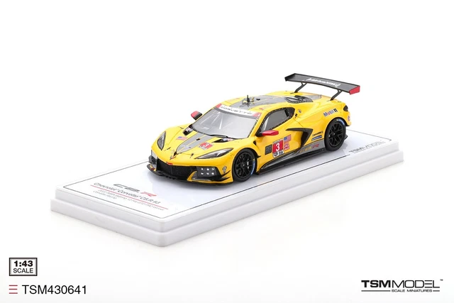 Pressofuso Giallo Giocattolo Chevy Corvette C7 R Race Diecast: Modello Di Auto Arancione Kinsmart 1:36