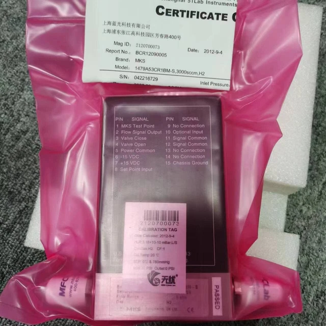 Mks 1479A53Cr1Bm-S Mass Flow Controller, H2,3Slm