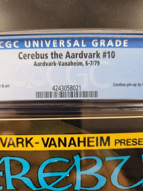 CEREBUS THE AARDVARK 10 CGC 9.8 RARE ORIGIN SOPHIA AardvarkVanaheim 1979 3