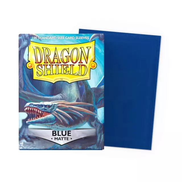 Dragon Shield Matte 100 Sleeves - Bustine Protettive BLUE Magic Pokemon