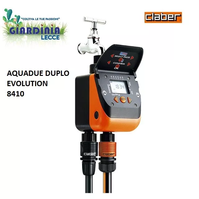 Claber Programmatore Automatico 2 Vie Aquadue Duplo Evolution 8410