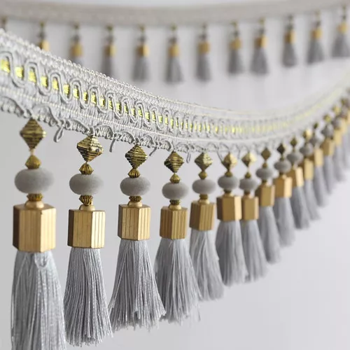 1M Curtain Tassel Fringe Trim Fabric Sewing Crafts DIY Ribbon Sewing Upholstery 7