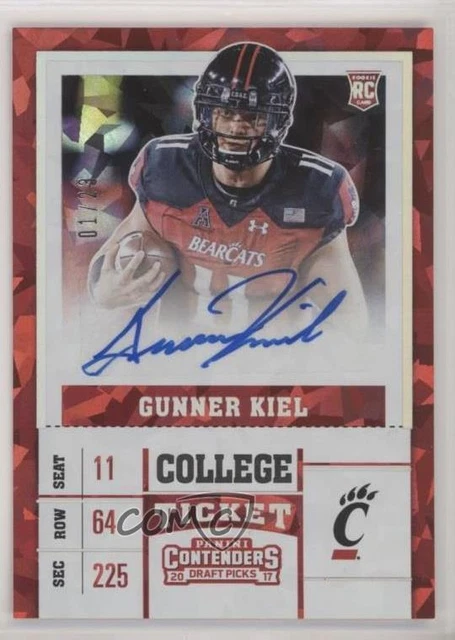 2017 Contenders Draft Picks Cracked Ice Ticket /23 Gunner Kiel Rookie Auto RC