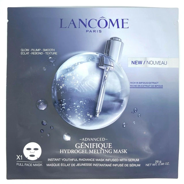 Lancome Advanced Genifique Hydrogel Melting Full Face Mask NEW SEALED