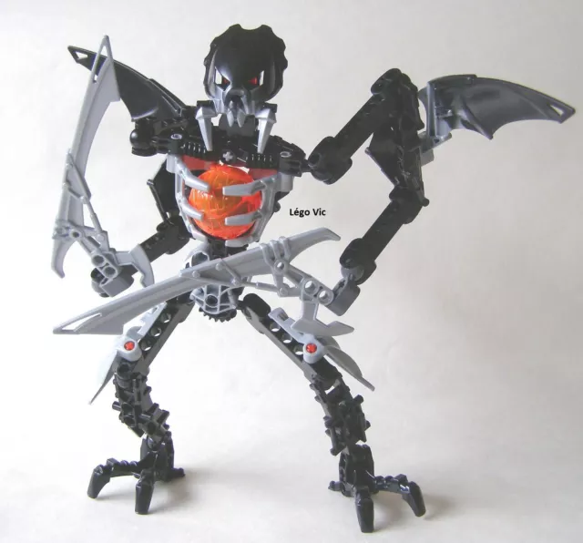 Lego 8693 Bionicle Karda Nui Phantoka Chirox robot + Notice complet de 2008 NN13