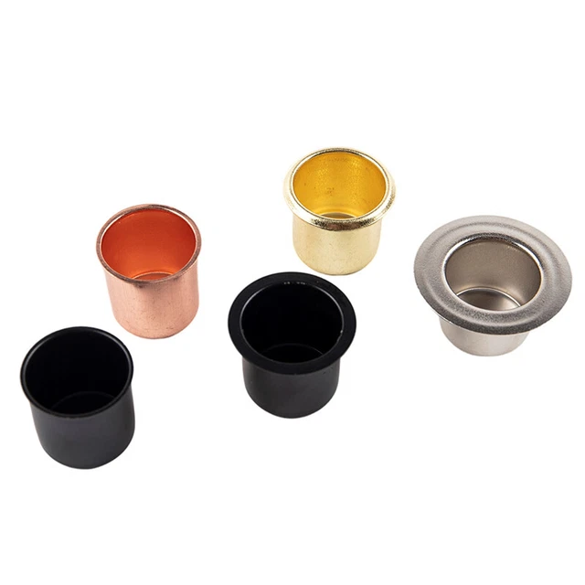Metal Electroplated Candle Cup Birthday et Christmas Candlestick Ornements