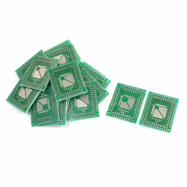 20Pcs 0.5mm 0.8mm TQFP(32-100) to 2.54mm DIP Pinboard IC PCB Adapter Socket