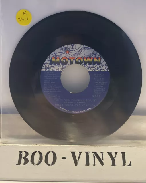 Billy Preston & Syreeta With You I'm Born Again 1979 Motown 7" 45 M 1477 F Ex