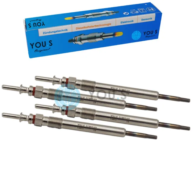 4 X You.S Original Glow Plugs for BMW 1er (E88) (E82) 118 120 123 D - New