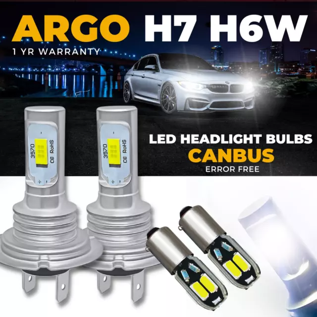 For Bmw 3 Series F30 F31 Led White High Low Headlight Hid Side Light Bulbs 11-15