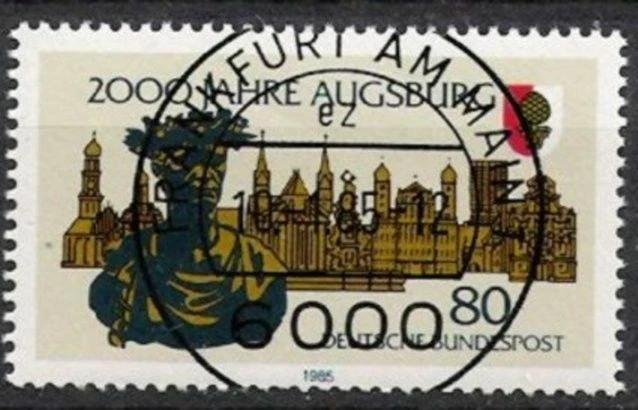 BUND Nr.1234 2000 Jahre Augsburg 1985 Vollstempel ffm