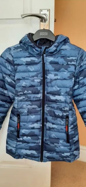 Joules Blue Camoflauge Boys Coat