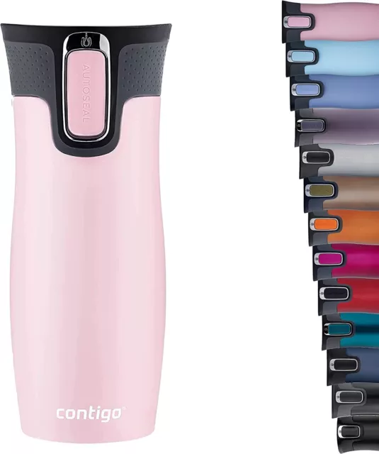 Contigo West Loop Autoseal Thermobecher aus Edelstahl 470 ml BPA frei, auslaufsi