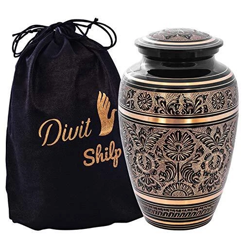 Cremation Urn For Human Ashes With Satin Bag For Adults Up To 200 Lbs | Large Ha