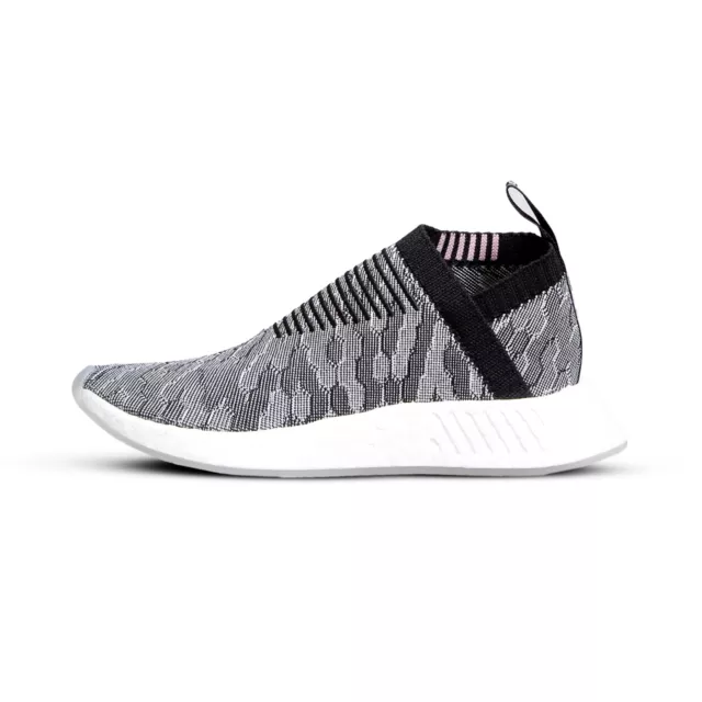 [BY9312] Womens Adidas Originals NMD_CS2 PK Primeknit Sneaker - Black Pink