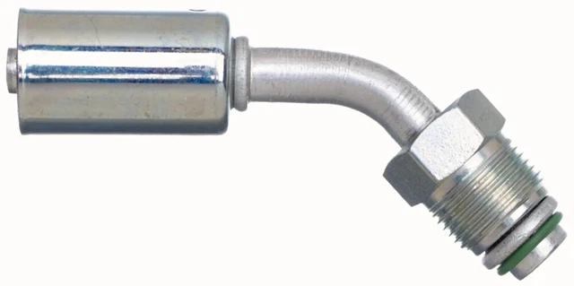 6ACA-8MTON45 PolarSeal Coupling Male SAE Tube O-Ring Nut - 45° Bent Tube