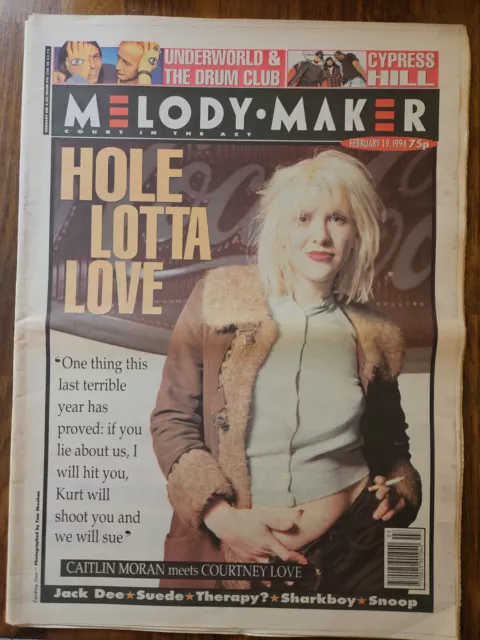 Melody Maker Newspaper February 19th 1994 Courtney Love Cover