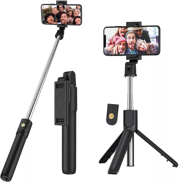Selfie Stick treppiedi Bluetooth, Bastone Allungabile universale con telecomando