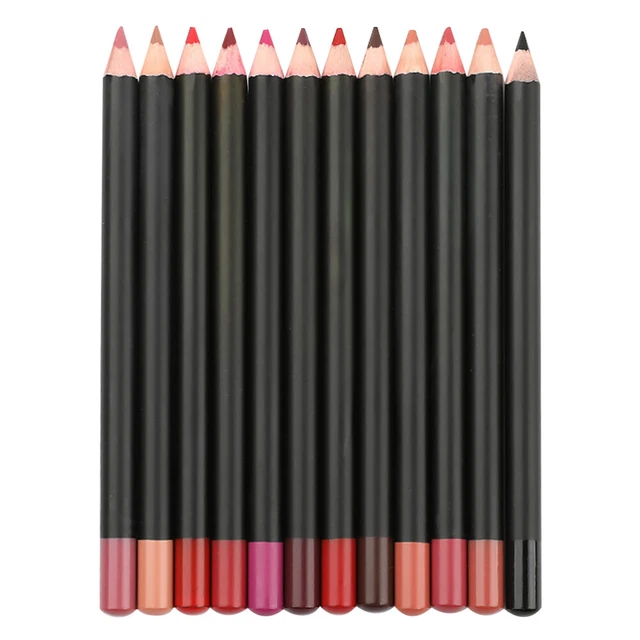 12 Pcs Lippenstift Pulver Lippenfüller Lippen-Make-up-Definierer