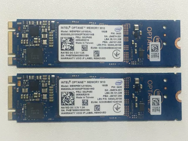 Intel Optane Memory MEMPEK1J032GAL – 32GB PCIe M.2 2280 NVMe 3D Xpoint Cache SSD