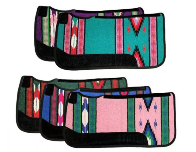 New! 32" x 32" Showman ACRYLIC FELT SADDLE PAD w/ Contoured spine 4 COLORS!