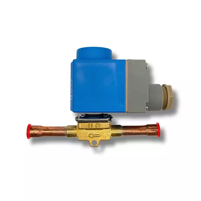 Solenoid Solder Valve 1/4", 3/8", and 1/2" with Coil - Ideal for Refrigeration