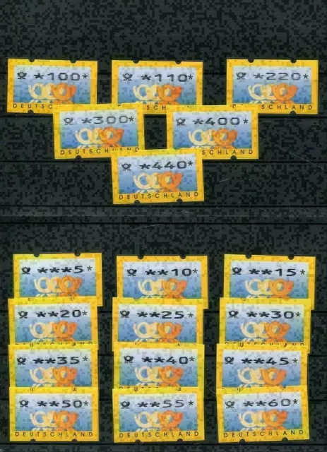 Federal Atm 3.2 Vs 1+ Set By 0,05 - 0,60 DM Automatenbriefmarken (#71705)