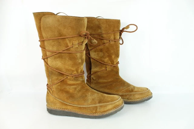 Bottes fourrées daim marron T 39 / UK 5.5 TRES BON ETAT
