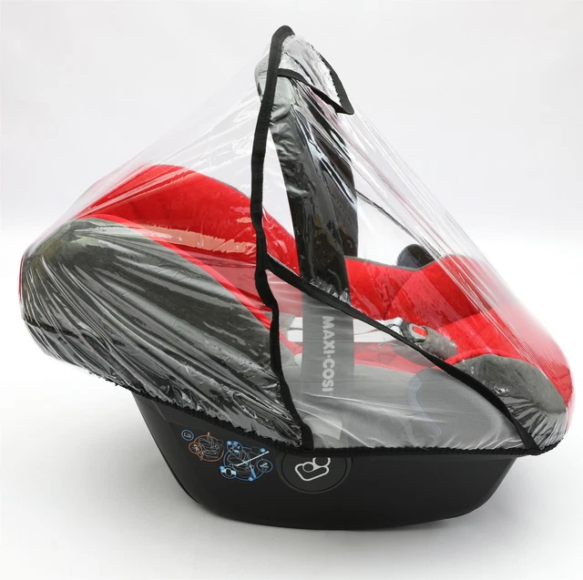 Rain Cover to fit MAXI-COSI CABRIOFIX car seat Raincover VENTILATED (Black)