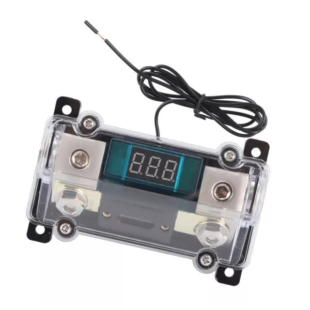 Fuse Holder Distribution Block 1x0GA In 1x4GA Out W/Digital Voltage Display For✧