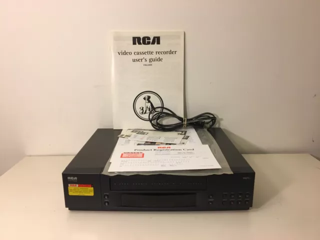 RCA VR628HF VCR VHS Player Recorder 4 Head HiFi W/ Manual YT Video To Show Works