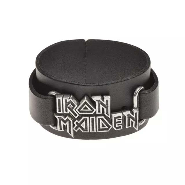 Alchemy Poker Iron Maiden: logo Leather Bracelet BRAND NEW