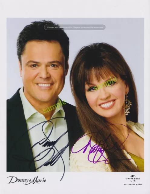 Donny Marie Osmond Reprint 8X10 Photo Signed Autographed Picture Man Cave Gift