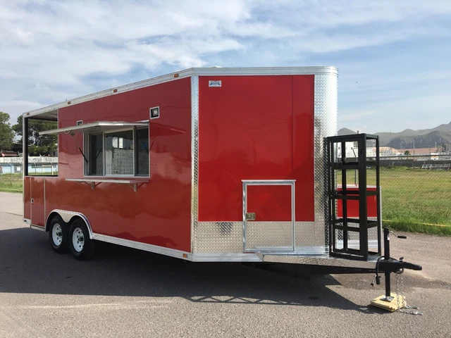 16' x 8.5' SMOKER DECK CONCESSION FOOD RESTAURANT CATERING FOOD TRAILER