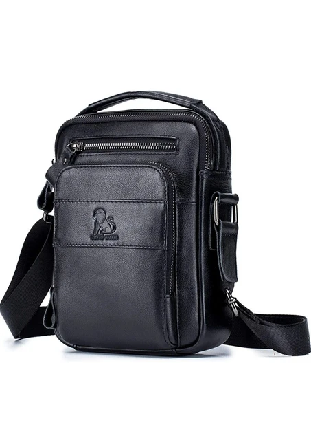 BAIGIO Men's Genuine Leather Shoulder Bag Messenger Briefcase CrossBody Handb...