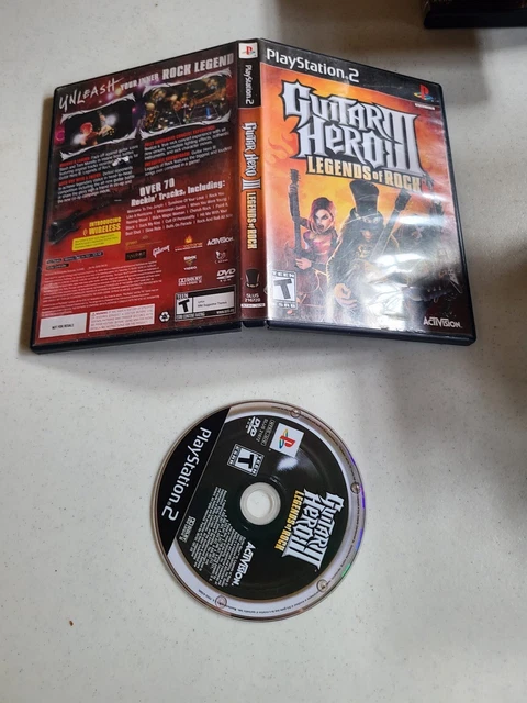 GUITAR HERO III Legends Of Rock Sony Playstation 2/PS2 istruzioni EUR