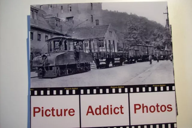 Foto Straßenbahn Meissen, Neumarkt, Güterstraßenbahn E-Lok Nr. 3, Güterzug