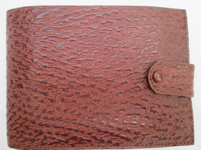 Portefeuille Vintage L'Aiglon Cuir Rouge – Occasion Type Compagnon, Bon État