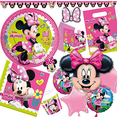 MINNIE Mouse Compleanno per Bambini-PARTY DECORAZIONE compleanno per bambini Rocailles MOUSE DISNEY