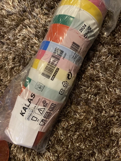 Tazas de plástico IKEA Kalas para niños niños x 6 juegos de 6 libres de BPA alta calidad