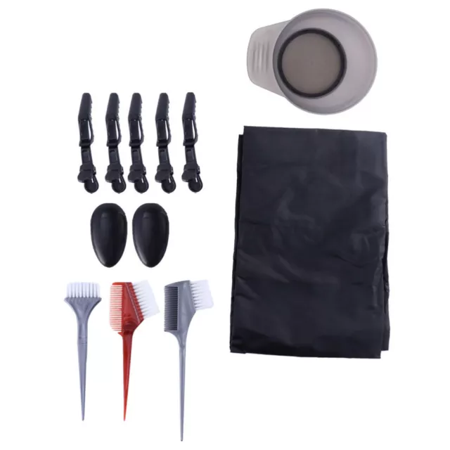 12 Pcs/ Plastic Hair Color Kit Coloring Products Tinting Tool