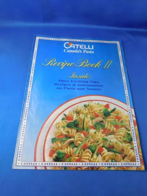 Catelli Pasta Recipe Book Ii Advertising Sauces Spaghetti Fusilli Macaroni