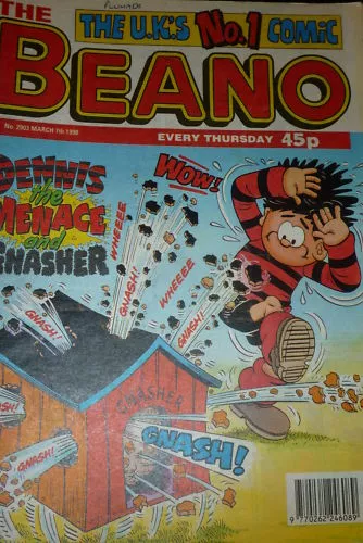The BEANO Comic - Issue No 2903 - Date 07/03/1998 - UK paper comic
