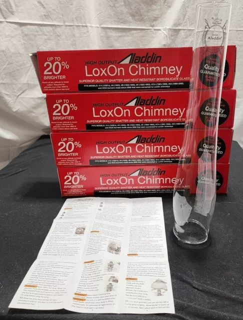 One Brand New In Box Aladdin Lamp R105 High Altitude High Output Lox-On Chimney