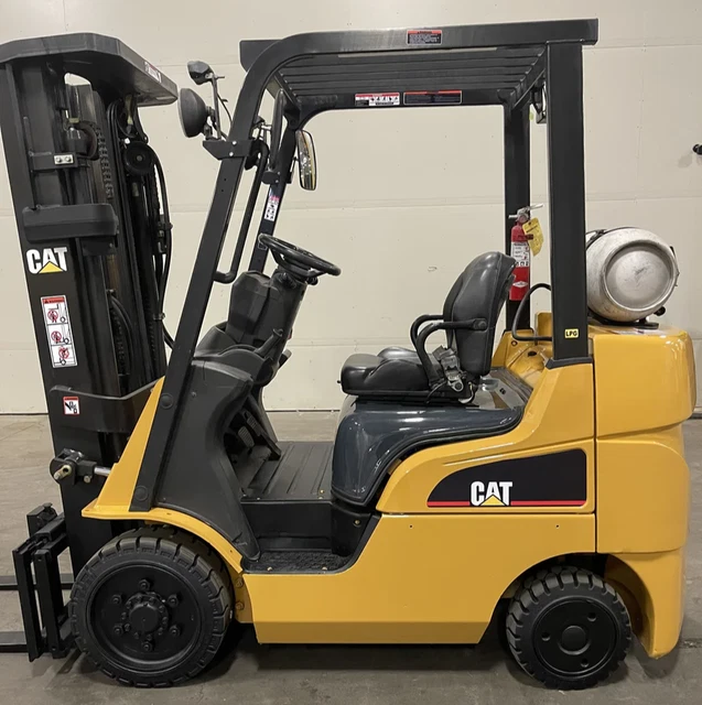 2016 Cat/Mitsubishi Fgc25N 5000 Lb Lp Gas Forklift 48" Forks 85/187 3 Stage Mast