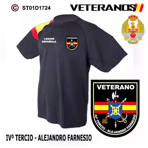 Camisetas Tecnicas: Veteranos Legion Española - Ivº Tercio Alejandro Farnesio